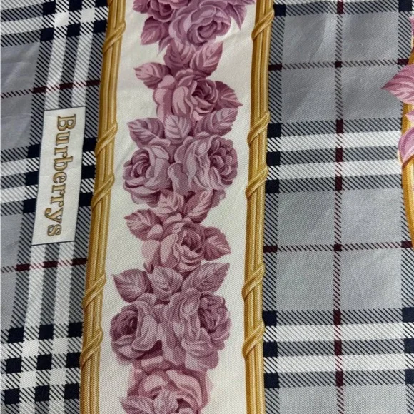 ❤️Burberry Floral Plaid Women's Scarf - Picture 8 of 11